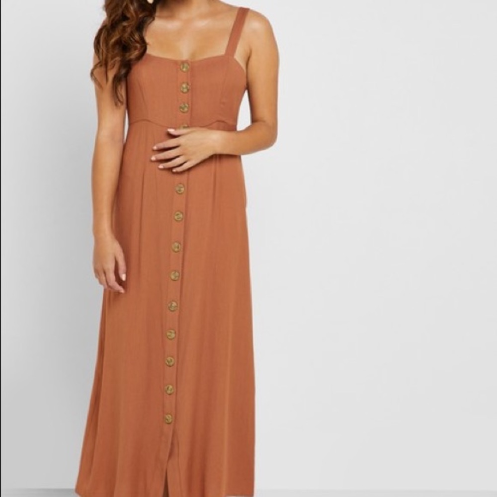 Maxi button down dress